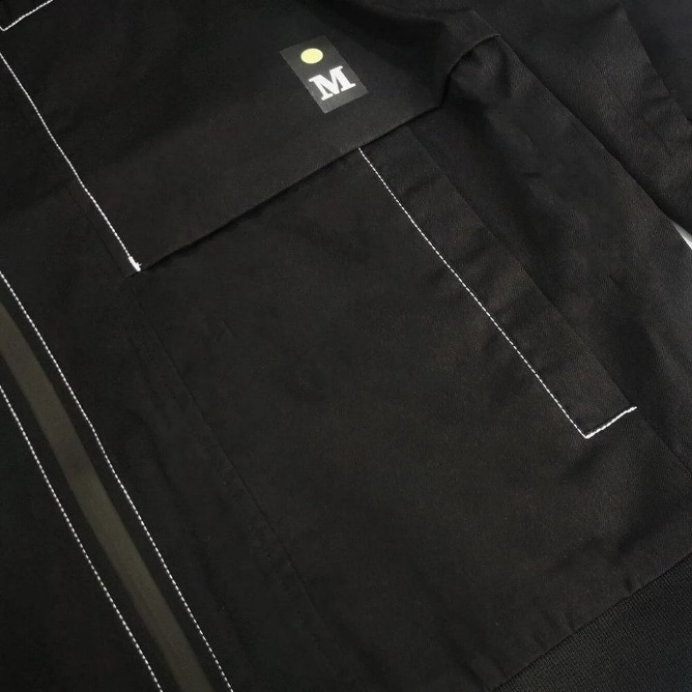 Black Mens Bomber Jacket - Picture 8 of 8